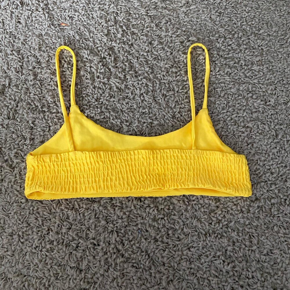 Yellow Ribbed Bikini - Picture 3 of 4